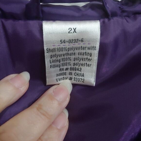 Purple Puffer Jacket   - Picture 3 of 4